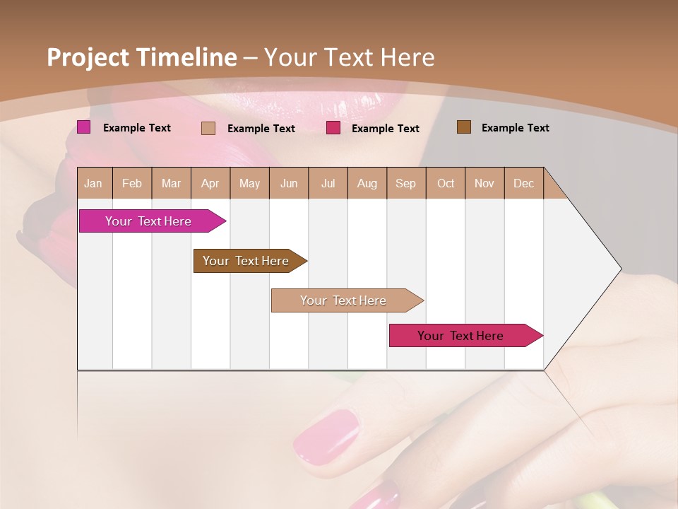 Pink Detail Purple PowerPoint Template