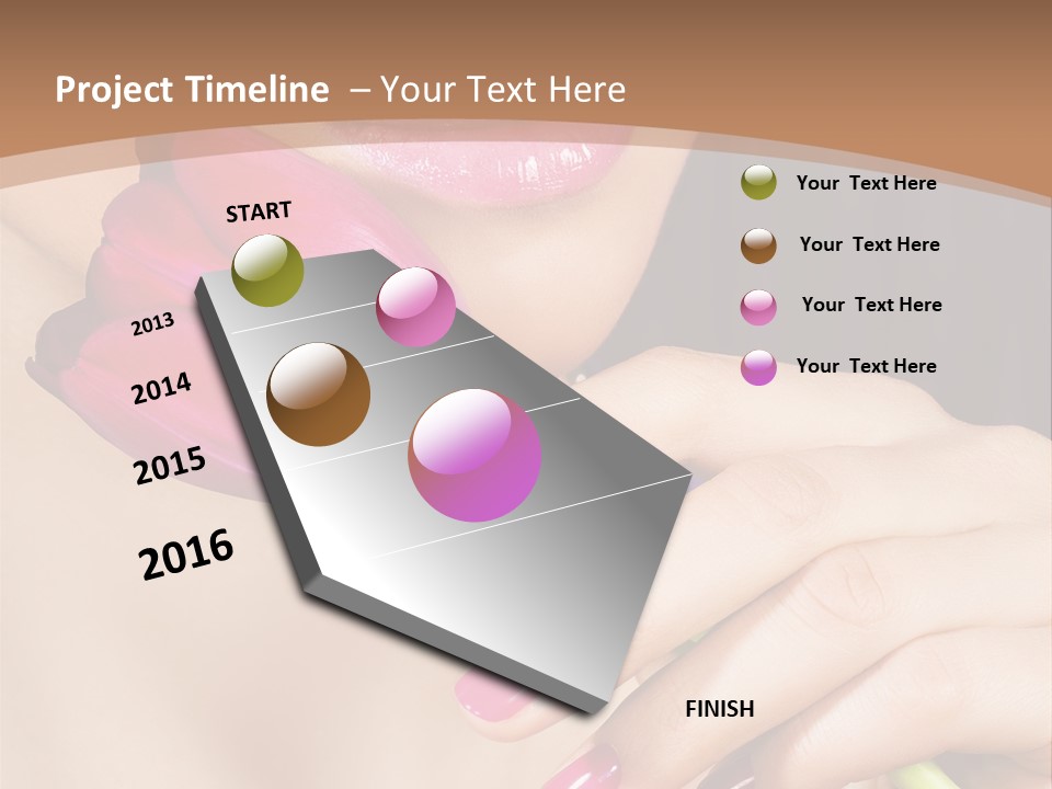 Pink Detail Purple PowerPoint Template