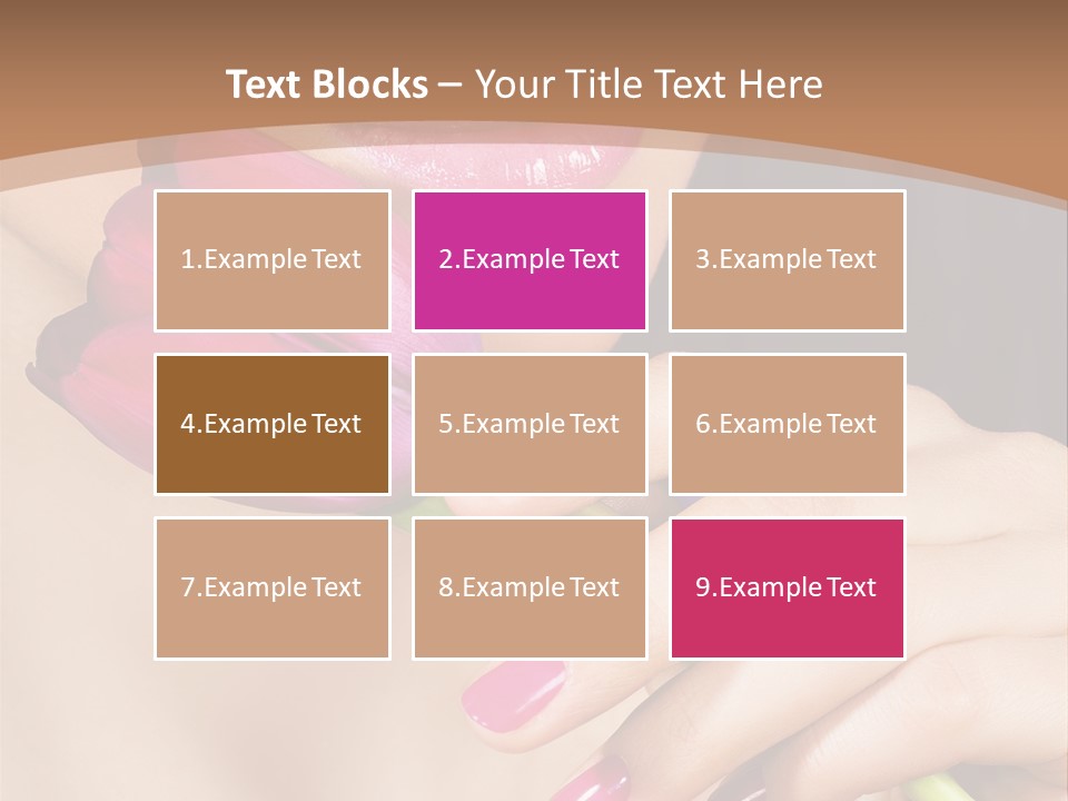 Pink Detail Purple PowerPoint Template