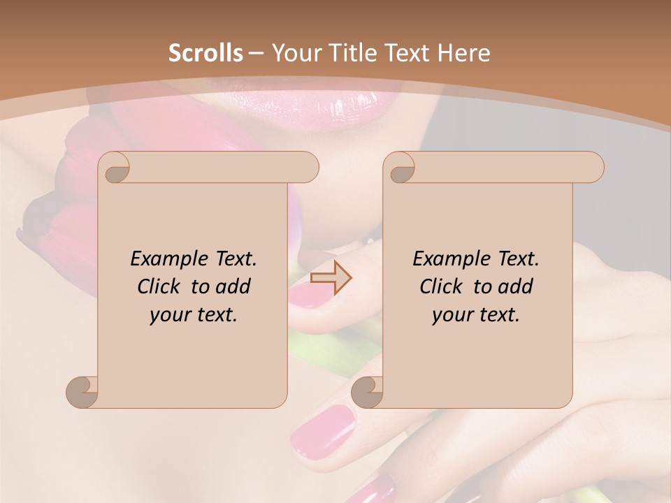 Pink Detail Purple PowerPoint Template