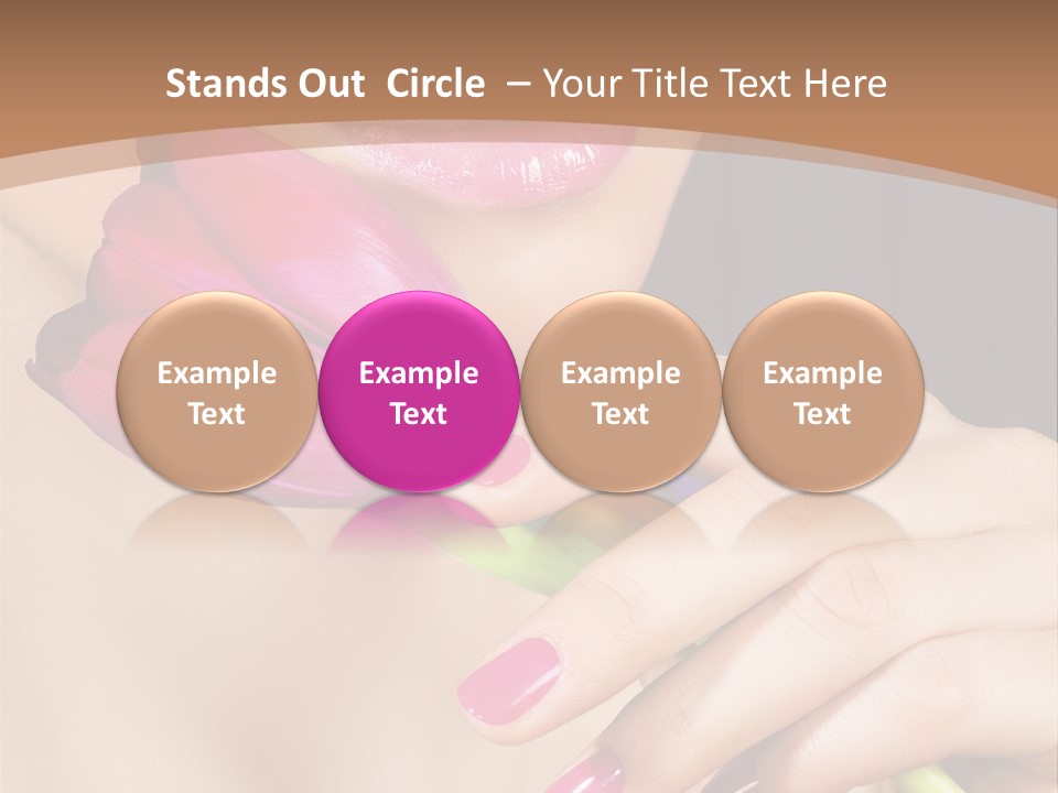 Pink Detail Purple PowerPoint Template