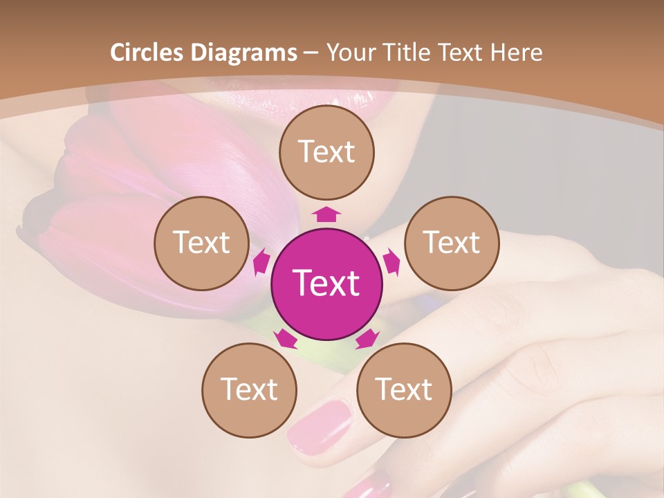 Pink Detail Purple PowerPoint Template