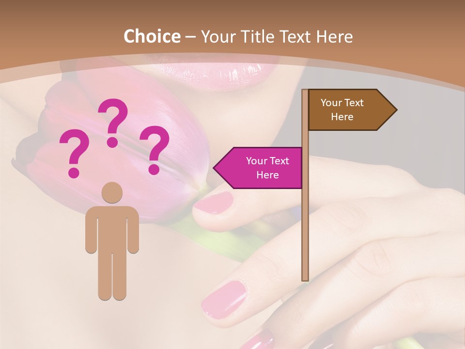 Pink Detail Purple PowerPoint Template