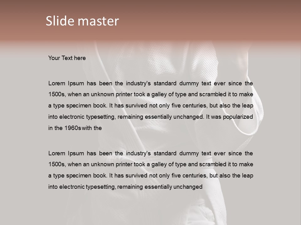 Position White Caucasian PowerPoint Template