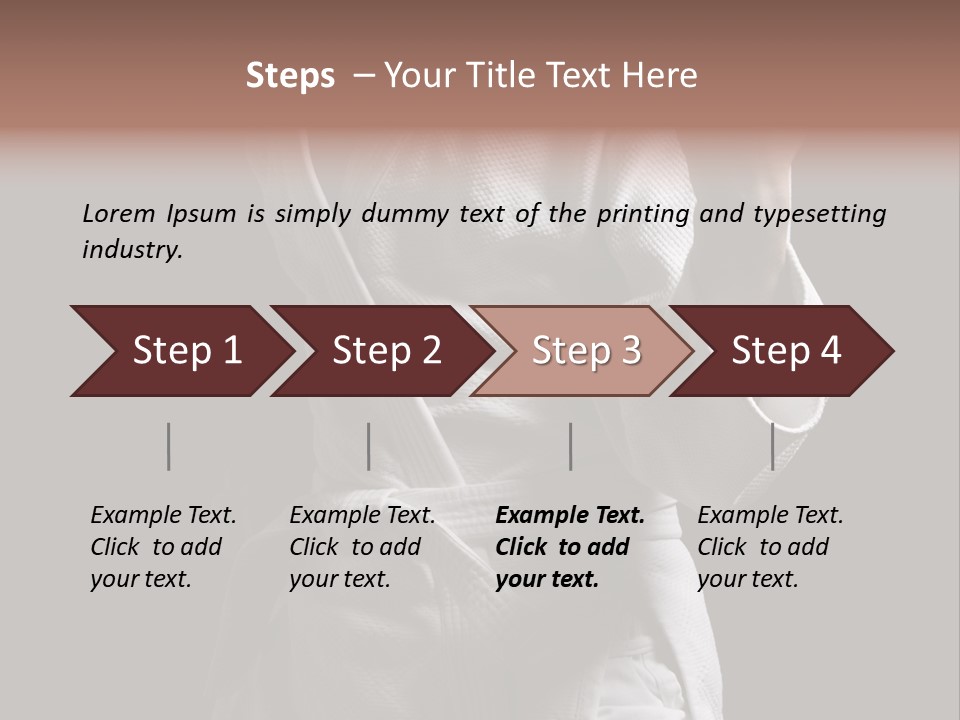 Position White Caucasian PowerPoint Template