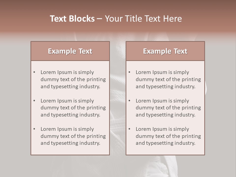 Position White Caucasian PowerPoint Template