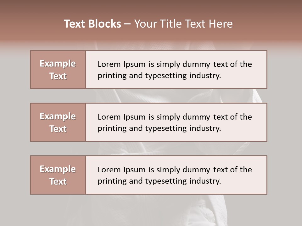 Position White Caucasian PowerPoint Template