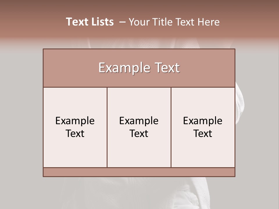 Position White Caucasian PowerPoint Template