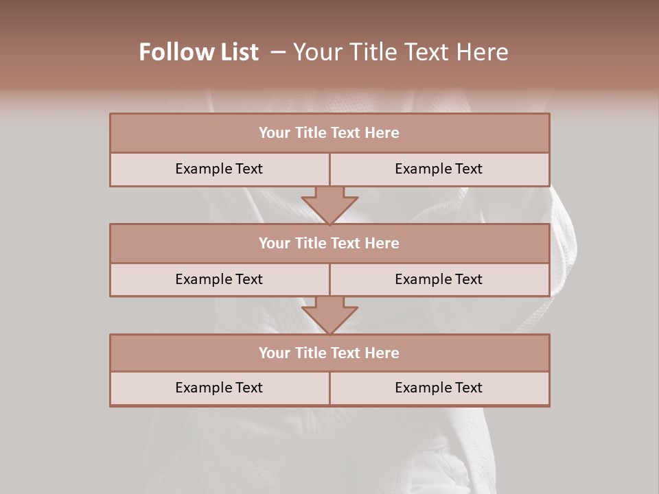 Position White Caucasian PowerPoint Template