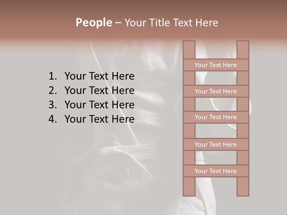 Position White Caucasian PowerPoint Template