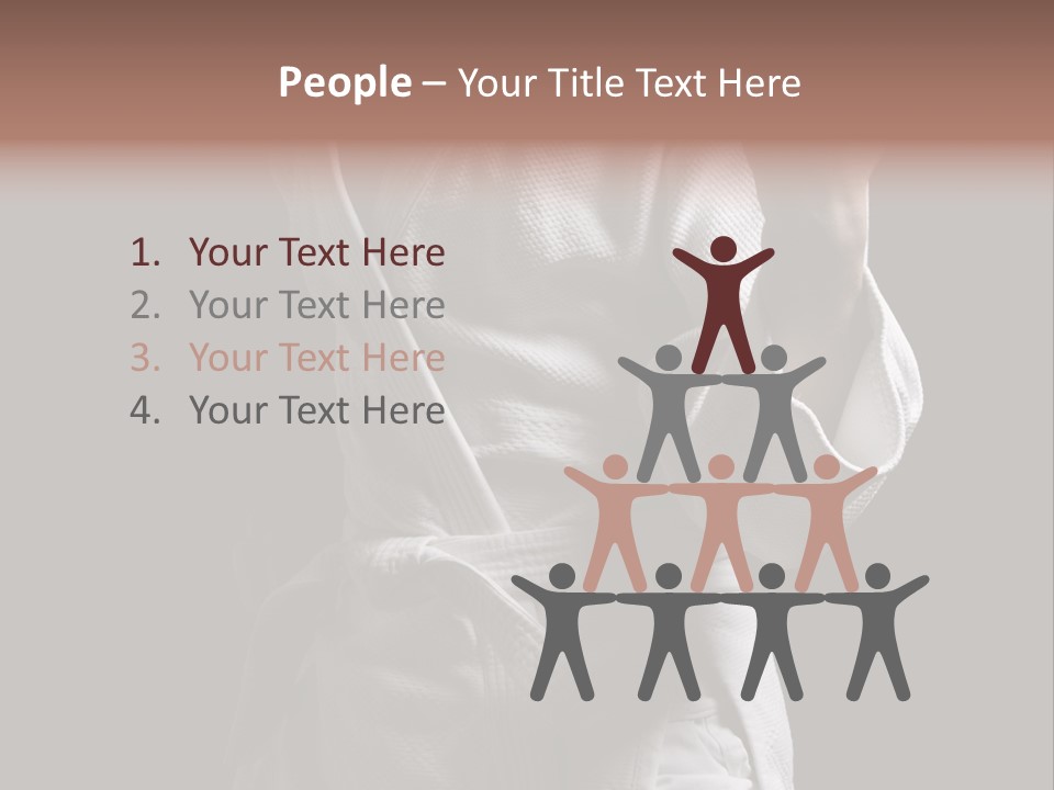 Position White Caucasian PowerPoint Template