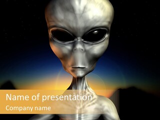 Eyesight Extraterrestrial Expression PowerPoint Template