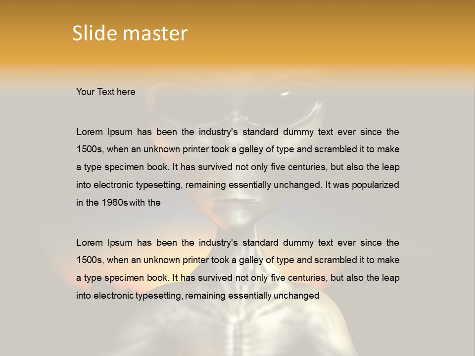 Eyesight Extraterrestrial Expression PowerPoint Template