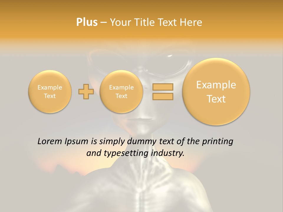 Eyesight Extraterrestrial Expression PowerPoint Template