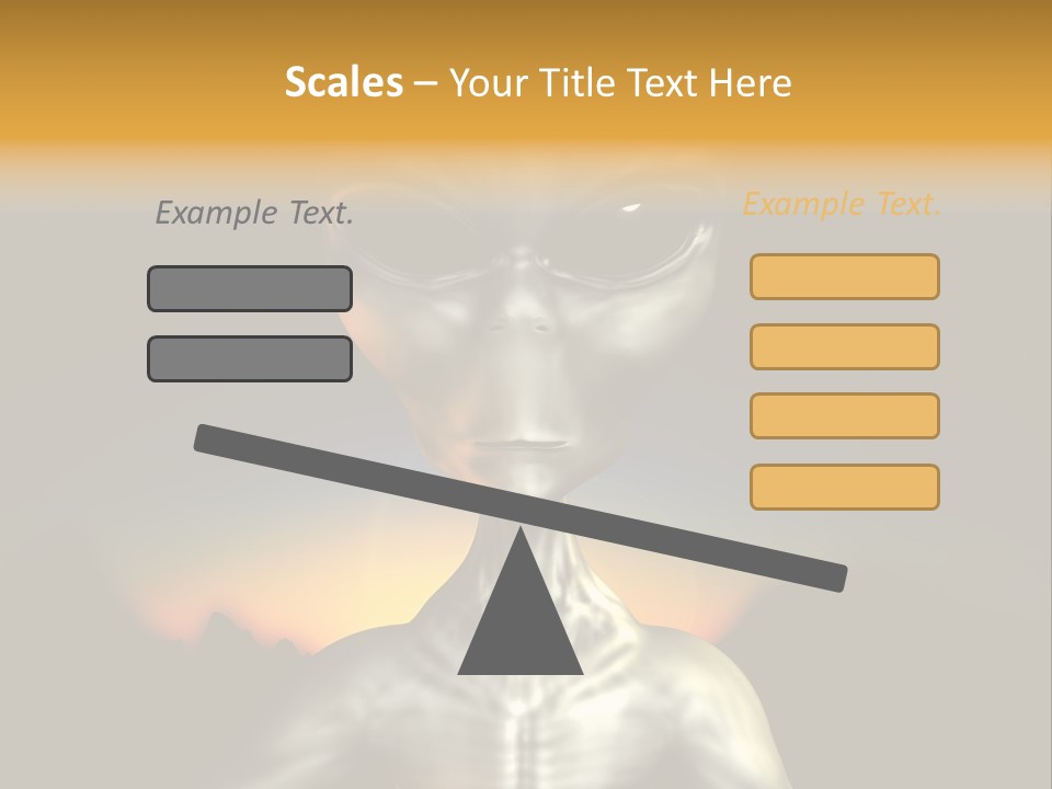 Eyesight Extraterrestrial Expression PowerPoint Template