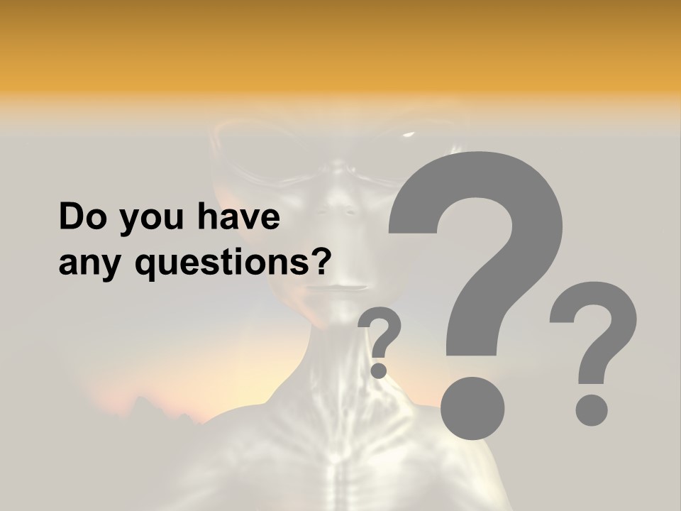 Eyesight Extraterrestrial Expression PowerPoint Template