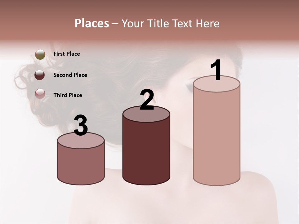 A Woman With Long Hair In A Ponytail PowerPoint Template