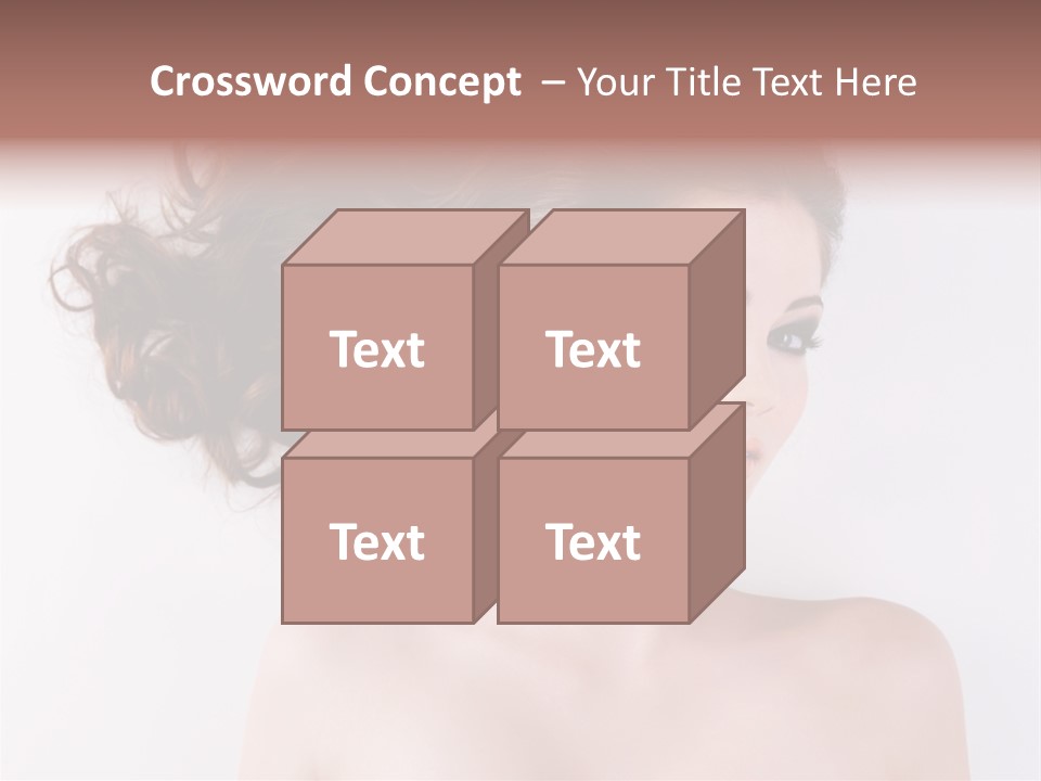 A Woman With Long Hair In A Ponytail PowerPoint Template