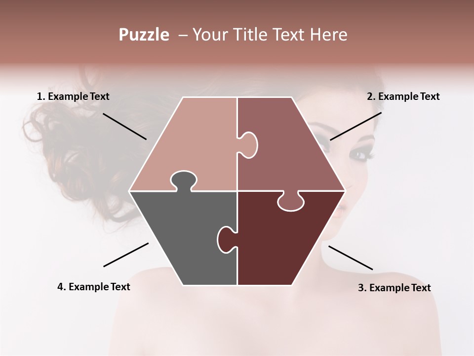 A Woman With Long Hair In A Ponytail PowerPoint Template