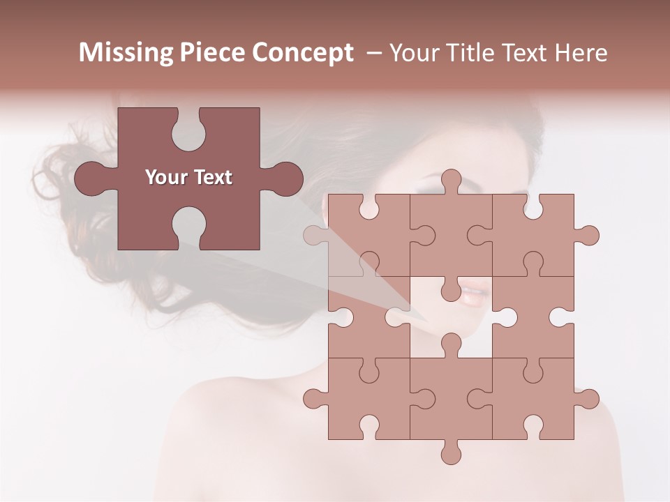 A Woman With Long Hair In A Ponytail PowerPoint Template