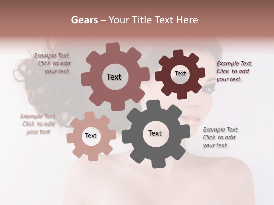 A Woman With Long Hair In A Ponytail PowerPoint Template