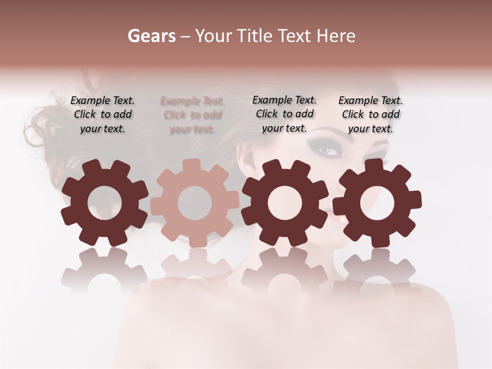 A Woman With Long Hair In A Ponytail PowerPoint Template