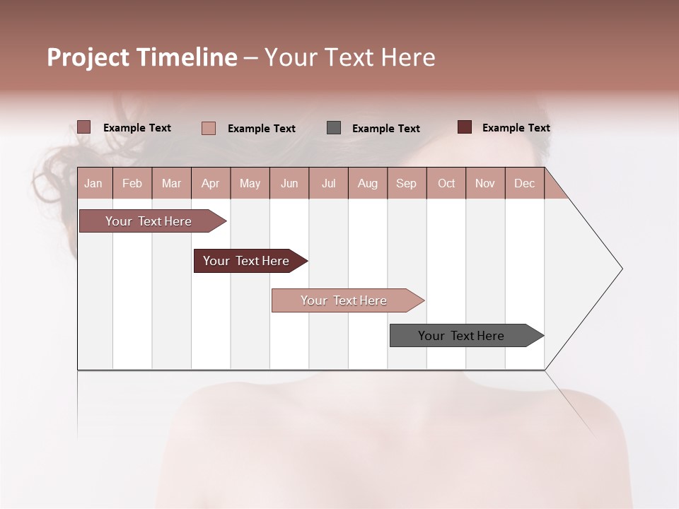 A Woman With Long Hair In A Ponytail PowerPoint Template