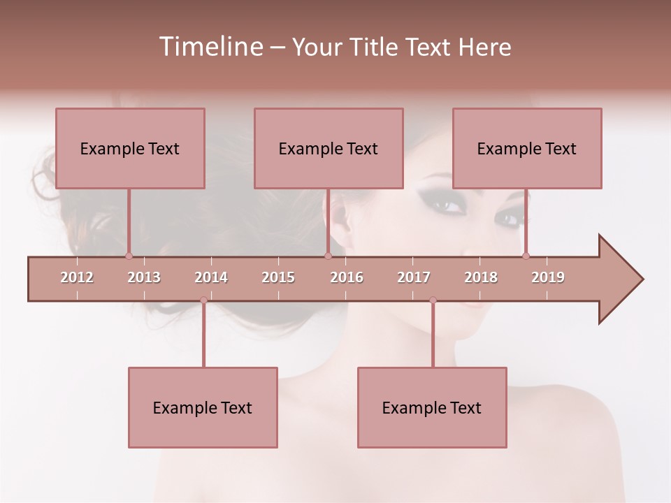 A Woman With Long Hair In A Ponytail PowerPoint Template