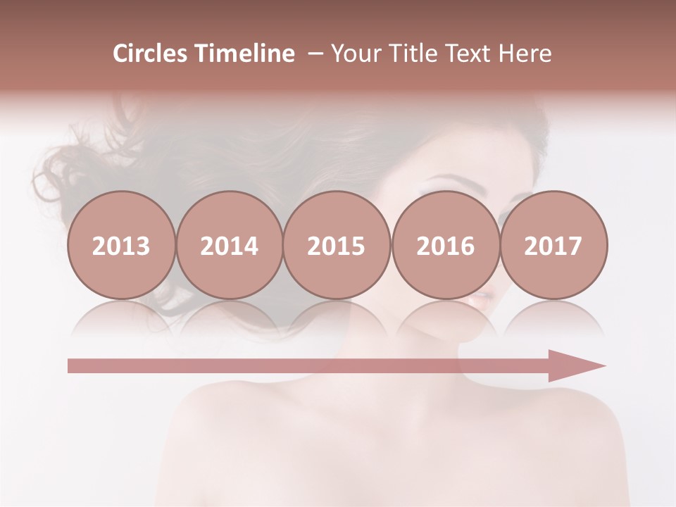 A Woman With Long Hair In A Ponytail PowerPoint Template