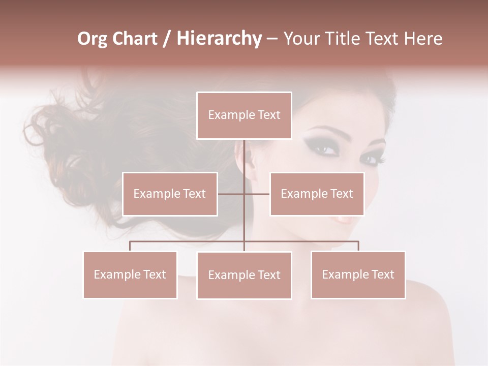 A Woman With Long Hair In A Ponytail PowerPoint Template