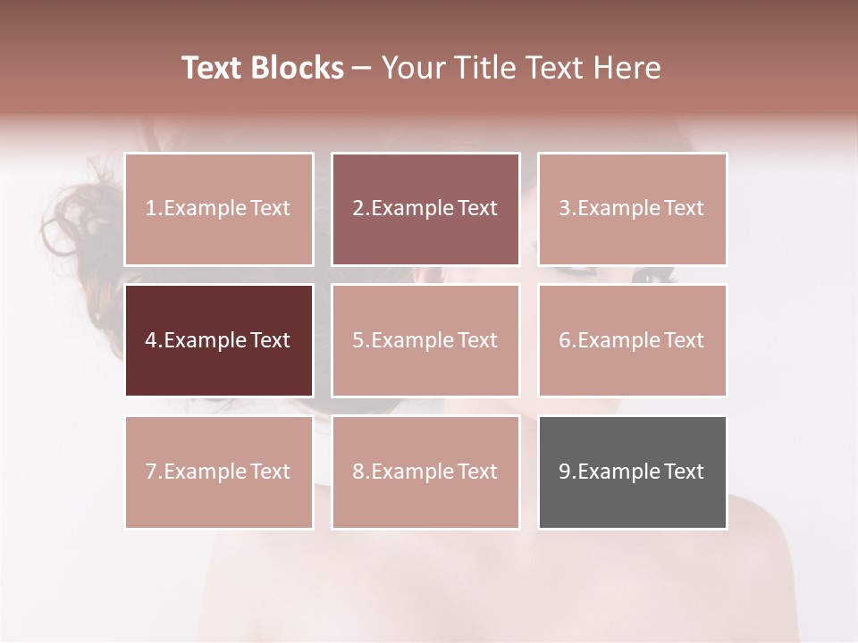 A Woman With Long Hair In A Ponytail PowerPoint Template