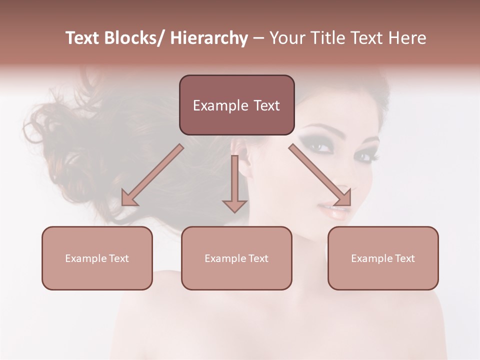 A Woman With Long Hair In A Ponytail PowerPoint Template