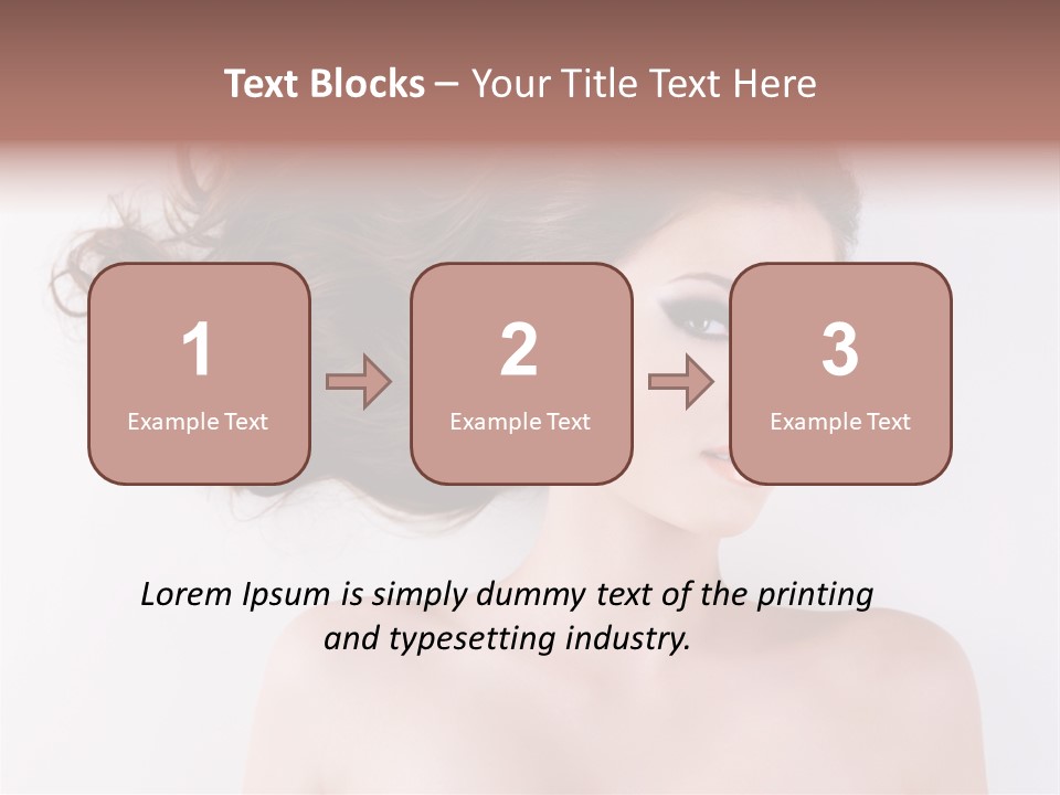 A Woman With Long Hair In A Ponytail PowerPoint Template