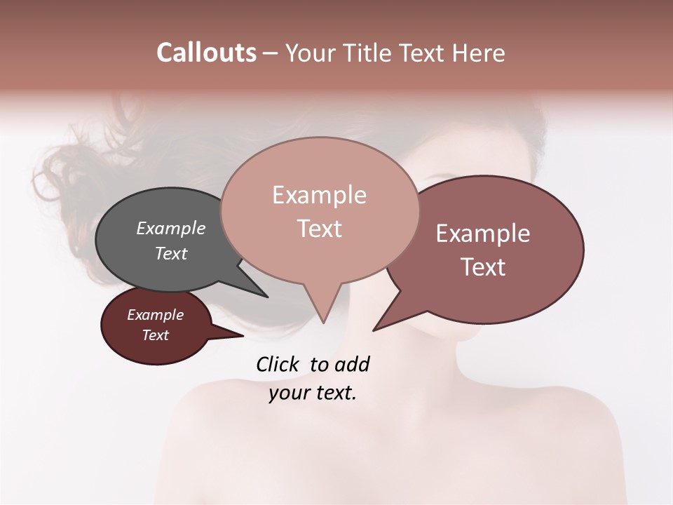 A Woman With Long Hair In A Ponytail PowerPoint Template