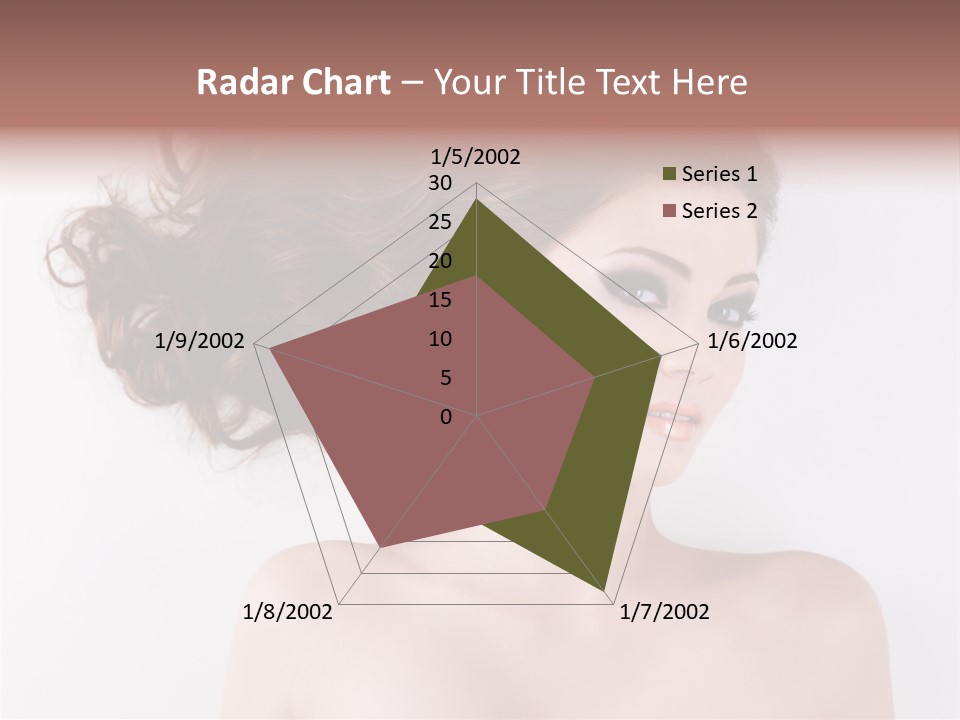 A Woman With Long Hair In A Ponytail PowerPoint Template