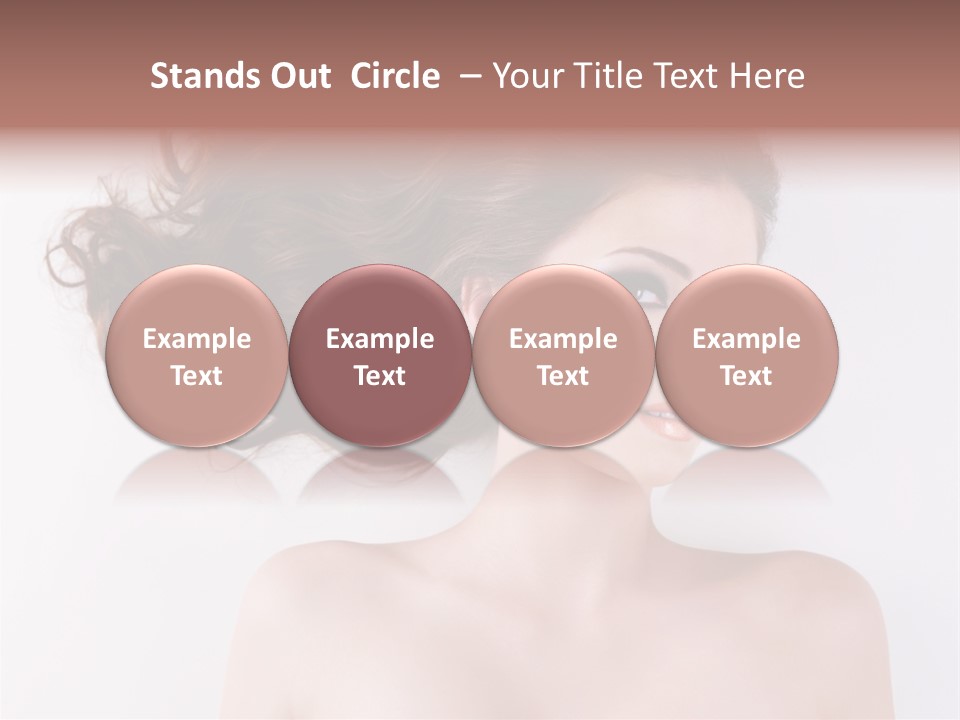 A Woman With Long Hair In A Ponytail PowerPoint Template