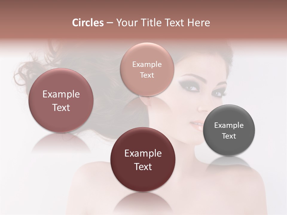 A Woman With Long Hair In A Ponytail PowerPoint Template