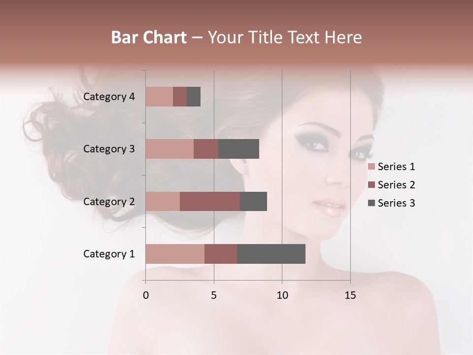 A Woman With Long Hair In A Ponytail PowerPoint Template