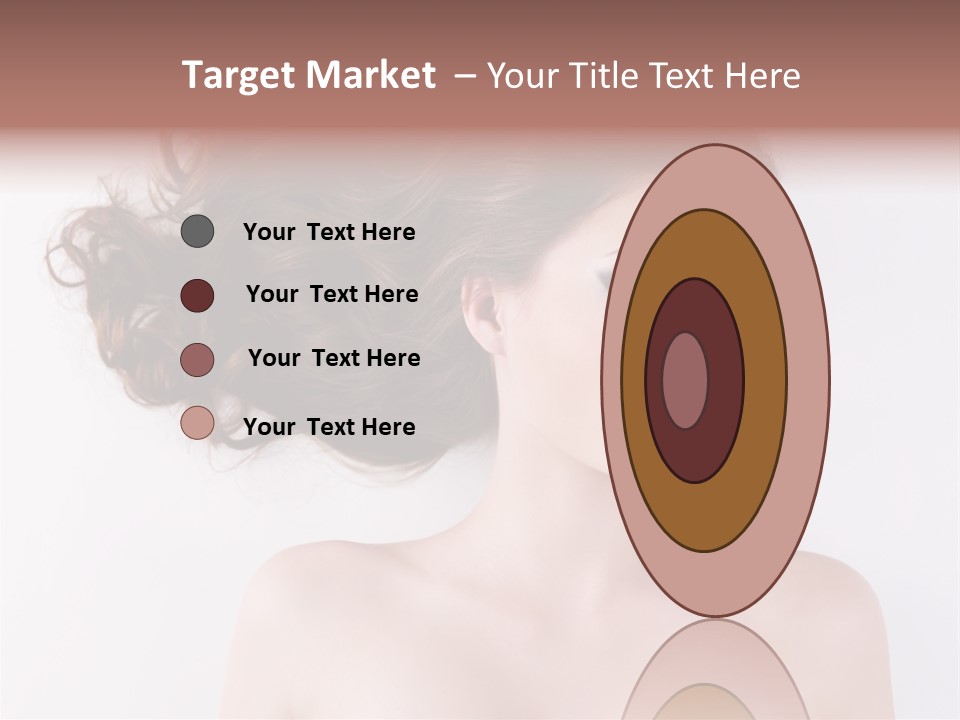 A Woman With Long Hair In A Ponytail PowerPoint Template