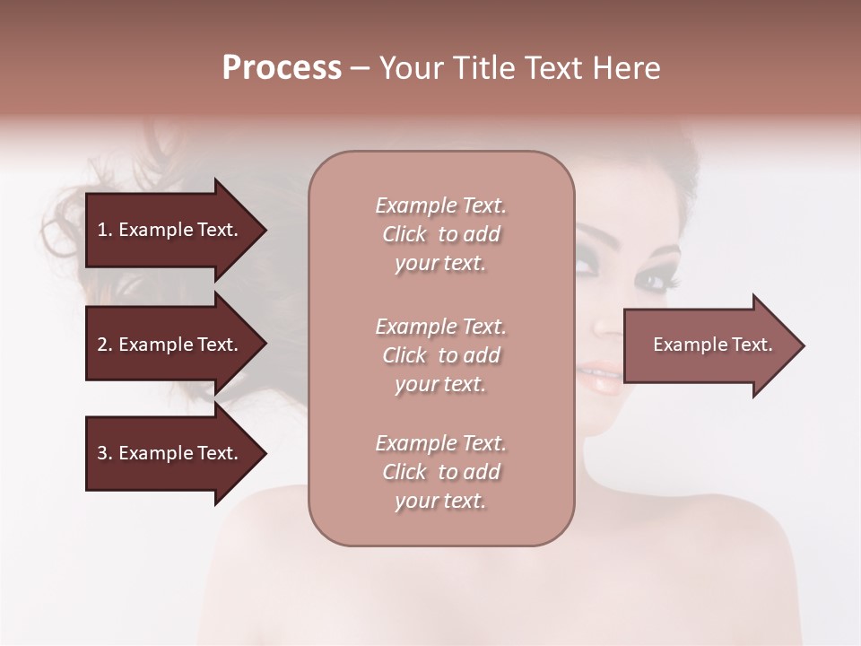 A Woman With Long Hair In A Ponytail PowerPoint Template