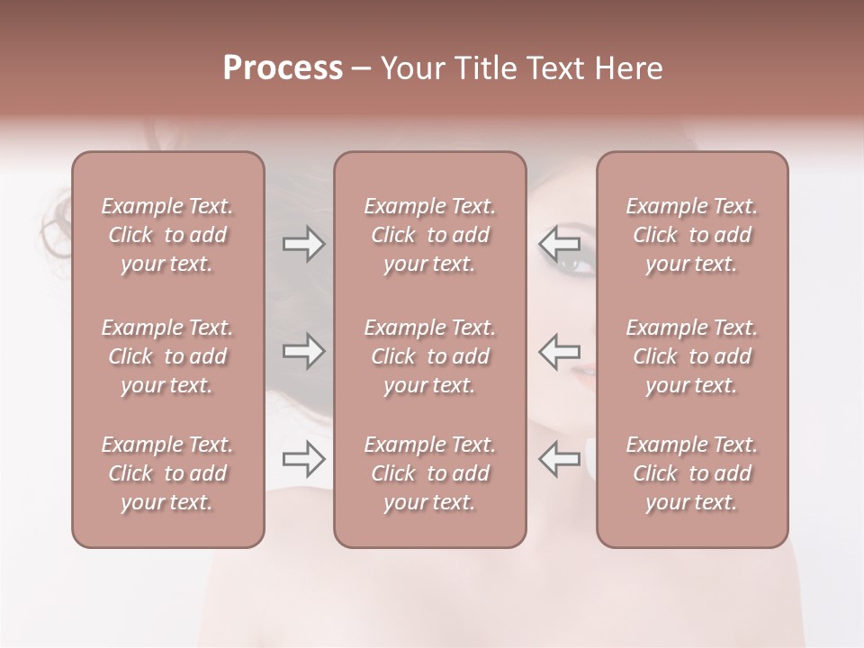 A Woman With Long Hair In A Ponytail PowerPoint Template