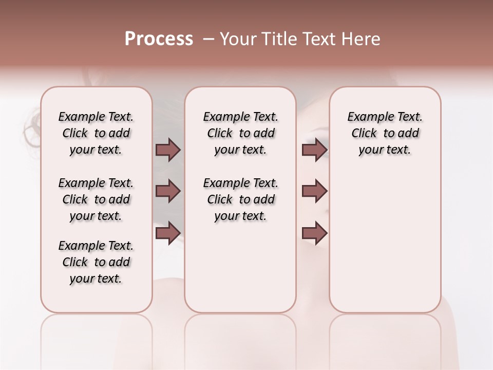 A Woman With Long Hair In A Ponytail PowerPoint Template