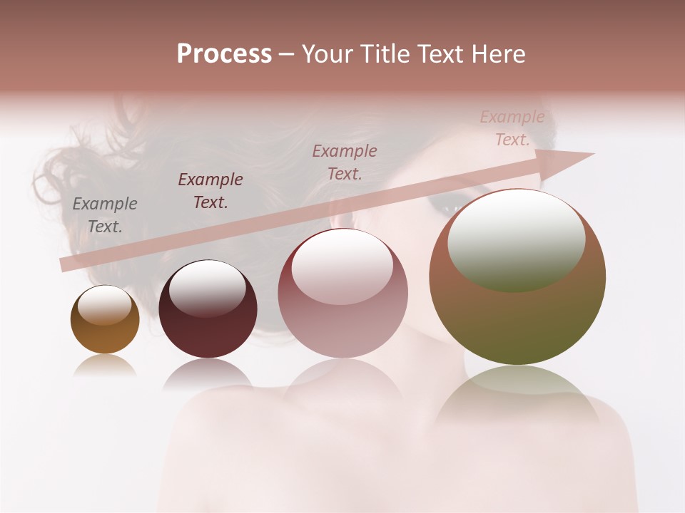 A Woman With Long Hair In A Ponytail PowerPoint Template