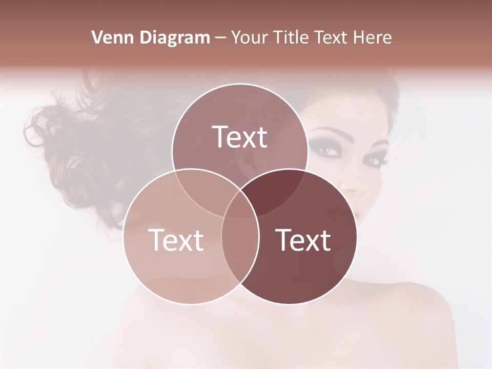 A Woman With Long Hair In A Ponytail PowerPoint Template