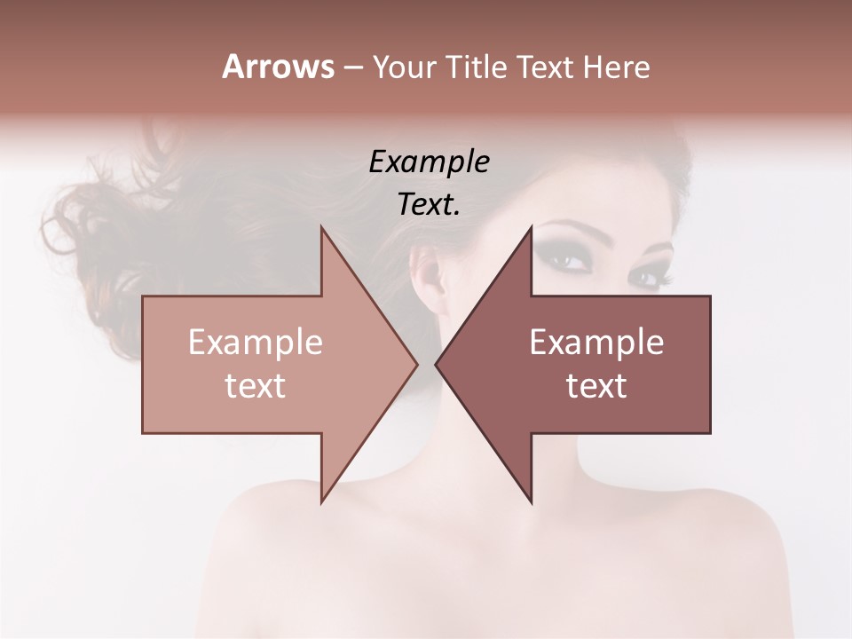 A Woman With Long Hair In A Ponytail PowerPoint Template