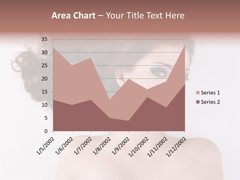 A Woman With Long Hair In A Ponytail PowerPoint Template