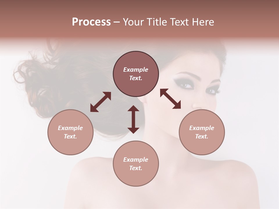 A Woman With Long Hair In A Ponytail PowerPoint Template