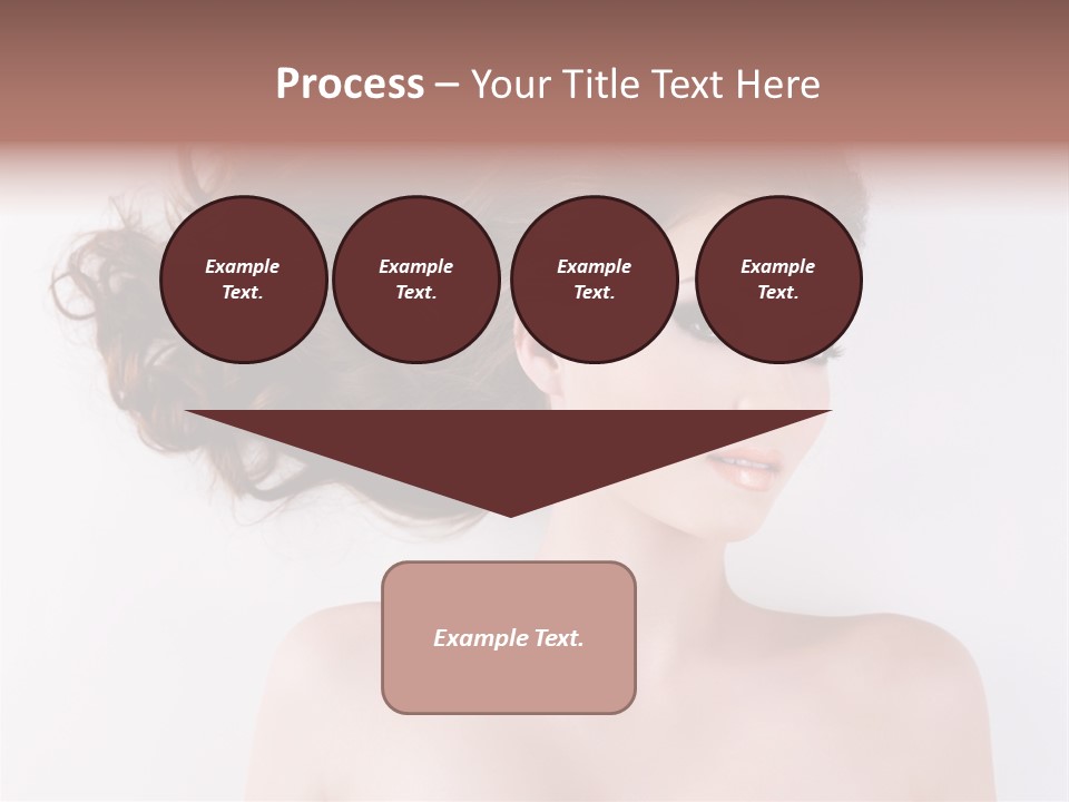 A Woman With Long Hair In A Ponytail PowerPoint Template