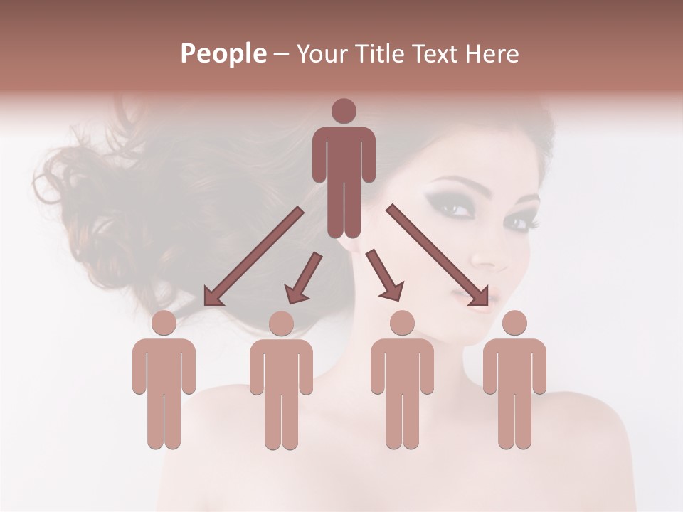 A Woman With Long Hair In A Ponytail PowerPoint Template