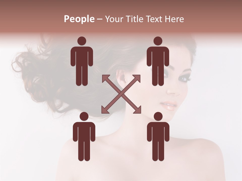 A Woman With Long Hair In A Ponytail PowerPoint Template